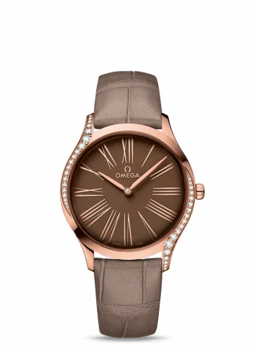 Omega De Ville Trésor 36 Sedna Gold / Brown Roman / Fabric 428.58.36.60.13.001 (42858366013001)